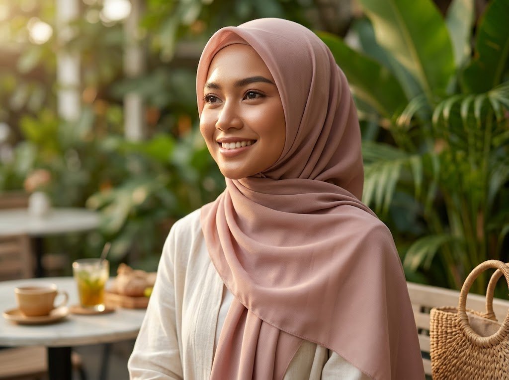 5 Pilihan Warna Hijab Paling Pas untuk Kulit Sawo Matang: Tampil Cerah, Eksotis, dan Percaya Diri - Featured