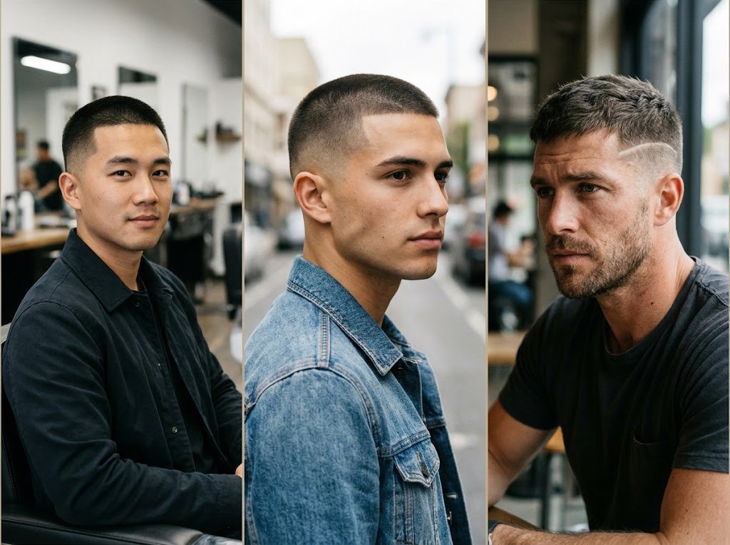 12 Model Rambut Buzz Cut Pria Terpopuler yang Keren dan Maskulin - Featured