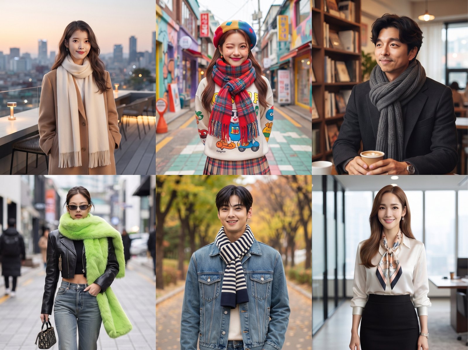 6 Inspirasi Gaya Syal Manis ala Selebriti Korea: Chic, Playful, dan Modis - Featured