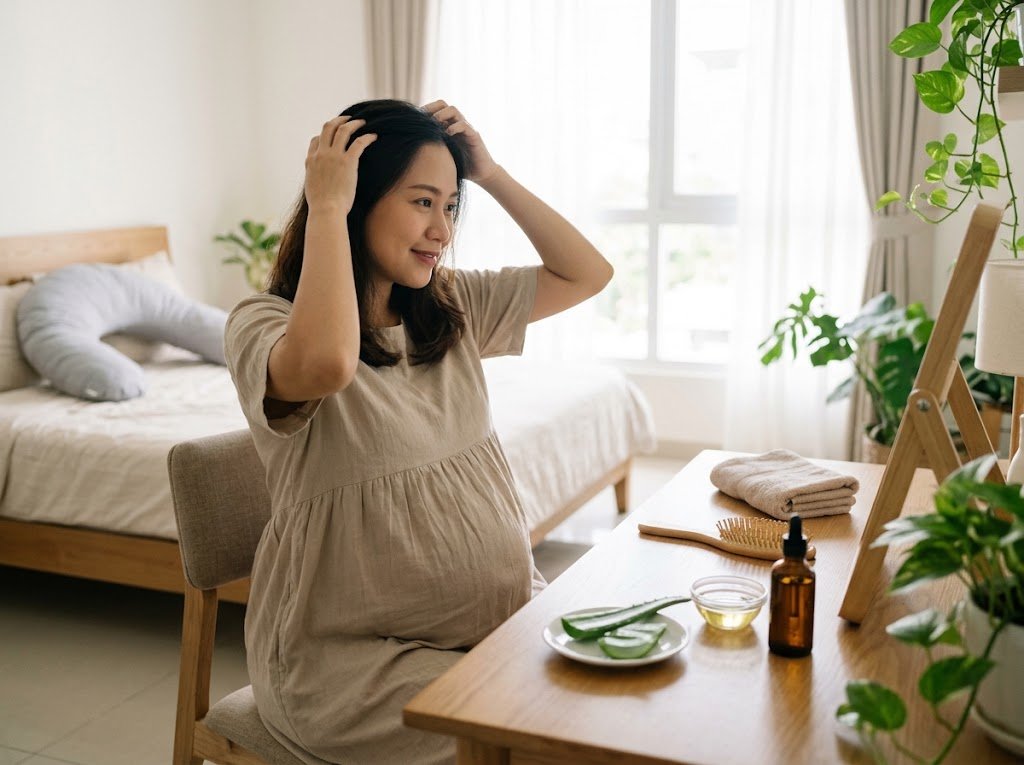 Cara Merawat Rambut Berketombe Saat Hamil yang Aman dan Nyaman - Featured