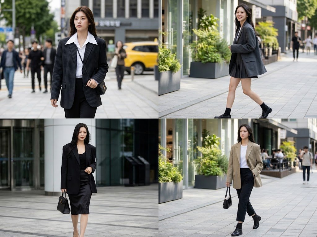 6 Inspirasi Gaya Blazer Oversized ala Seleb Korea yang Bikin Tampilan Lebih Jenjang dan Rapi - image 1