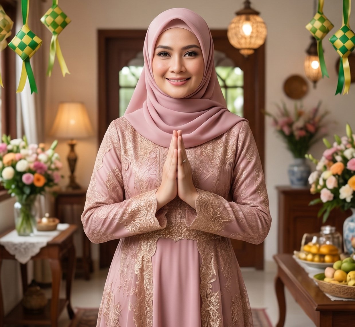 Inspirasi Gaya Gamis Lebaran Anggun Selebriti Usia 40 Tahun: Elegan, Bersahaja, dan Menawan Inspirasi Gaya Gamis Lebaran Anggun Selebriti Usia 40 Tahun: Elegan, Bersahaja, dan Menawan - image 1