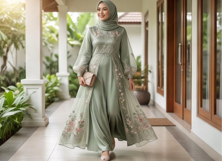 Inspirasi Gaya Gamis Lebaran Anggun Selebriti Usia 40 Tahun: Elegan, Bersahaja, dan Menawan Inspirasi Gaya Gamis Lebaran Anggun Selebriti Usia 40 Tahun: Elegan, Bersahaja, dan Menawan - image 2