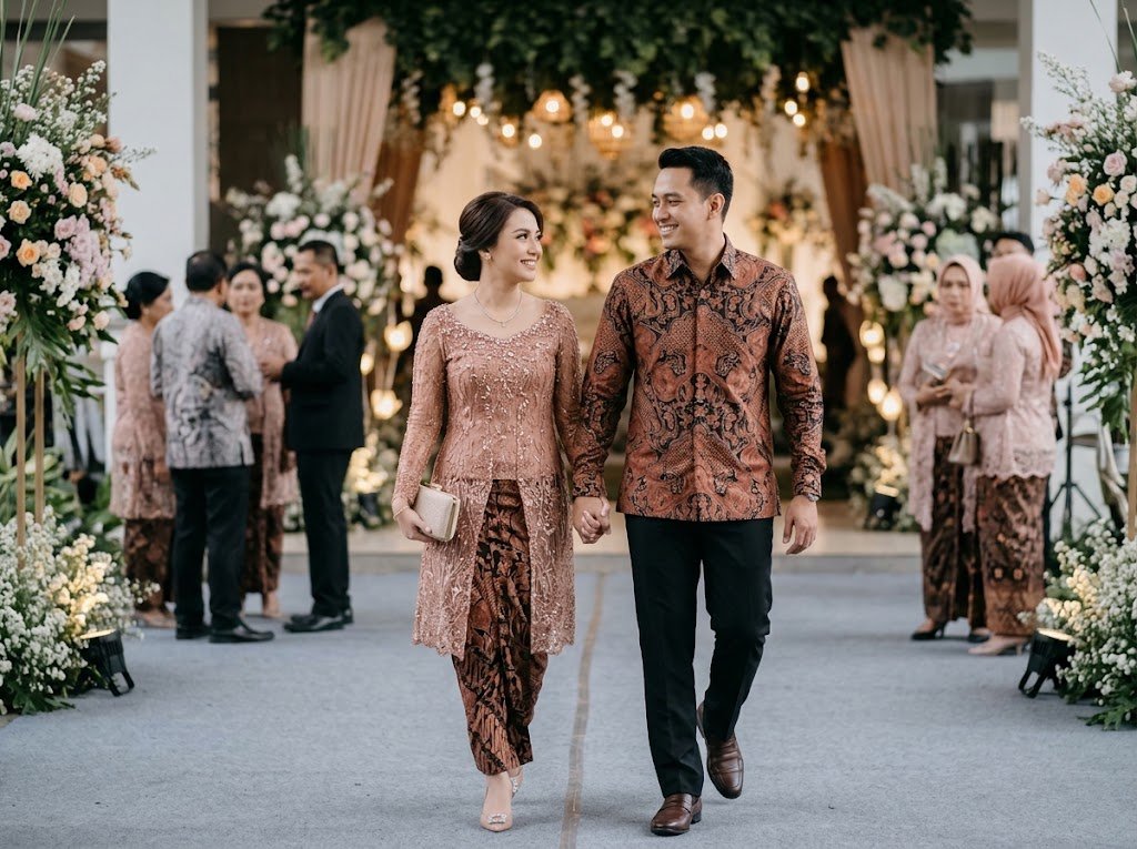 5 Inspirasi Outfit Couple untuk Kondangan ala Seleb: Tampil Serasi, Elegan, dan Nyaman - Featured