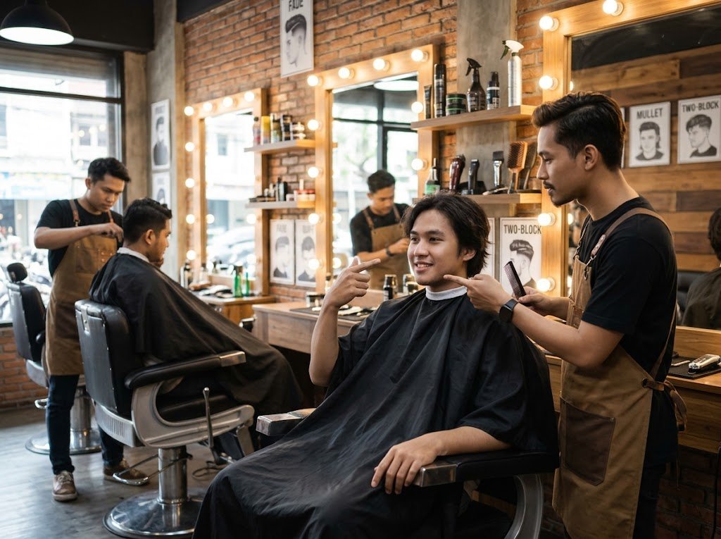 Panduan Model Potongan Rambut Pria Terpopuler: Fade, Quiff, Mullet, Two-Block, dan Cara Memilih Sesuai Bentuk Wajah - Featured