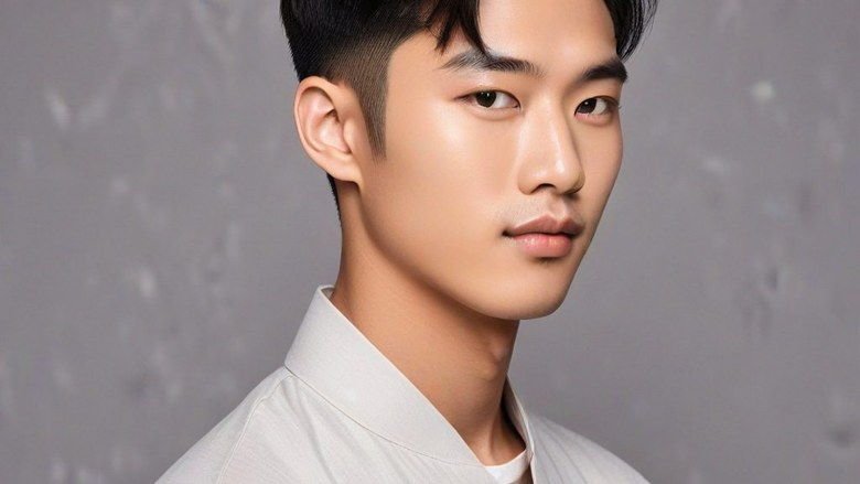 Gaya Rambut Belah Tengah Pria Korea Curtain Cut