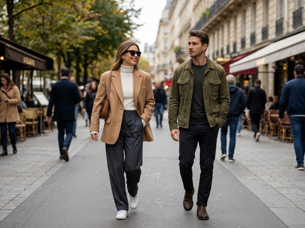 Inspirasi Busana Transisi Musim yang Stylish: Padu Padan Smart-Casual ala Selebriti Dunia - Featured