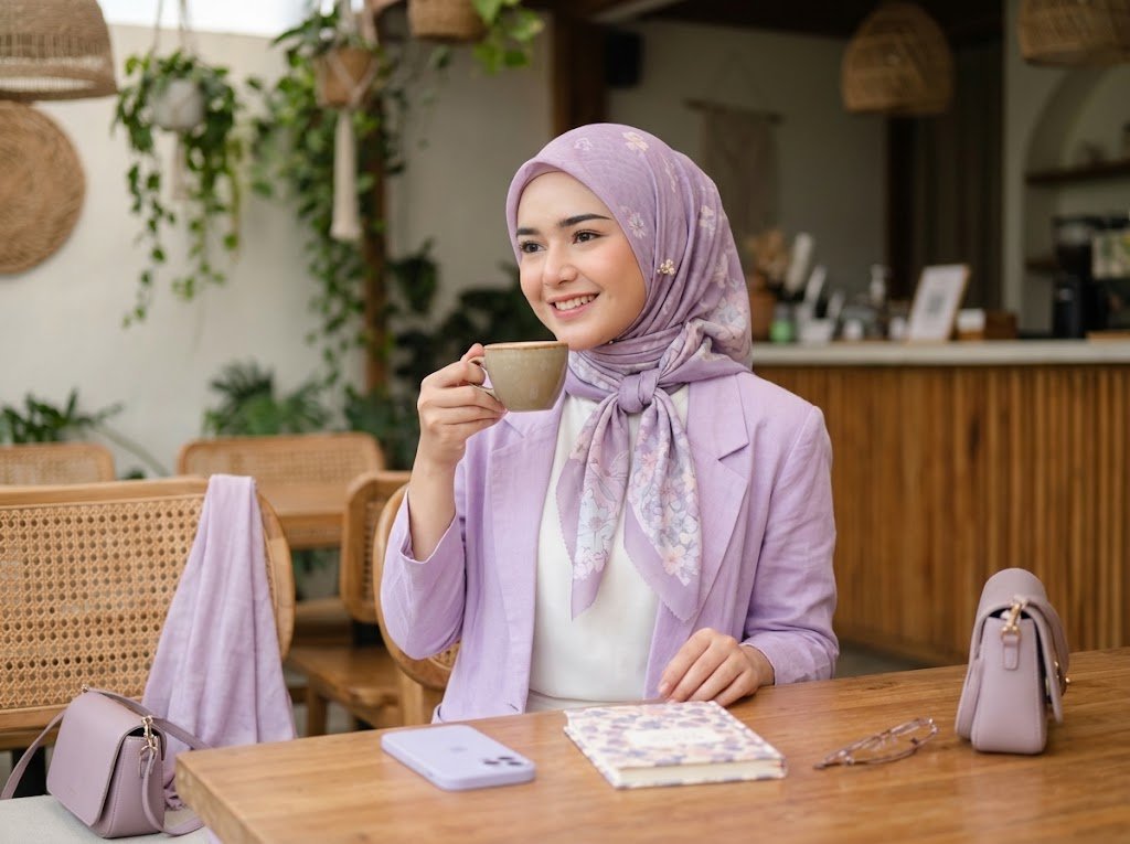 Inspirasi Gaya Hijab Anggun dan Segar: Padu Padan Warna Lilac ala Amanda Manopo Inspirasi Gaya Hijab Anggun dan Segar: Padu Padan Warna Lilac ala Amanda Manopo - image 1