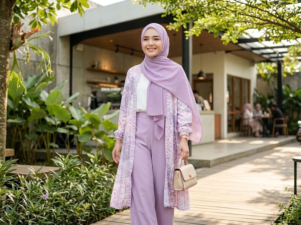 Inspirasi Gaya Hijab Anggun dan Segar: Padu Padan Warna Lilac ala Amanda Manopo - Featured