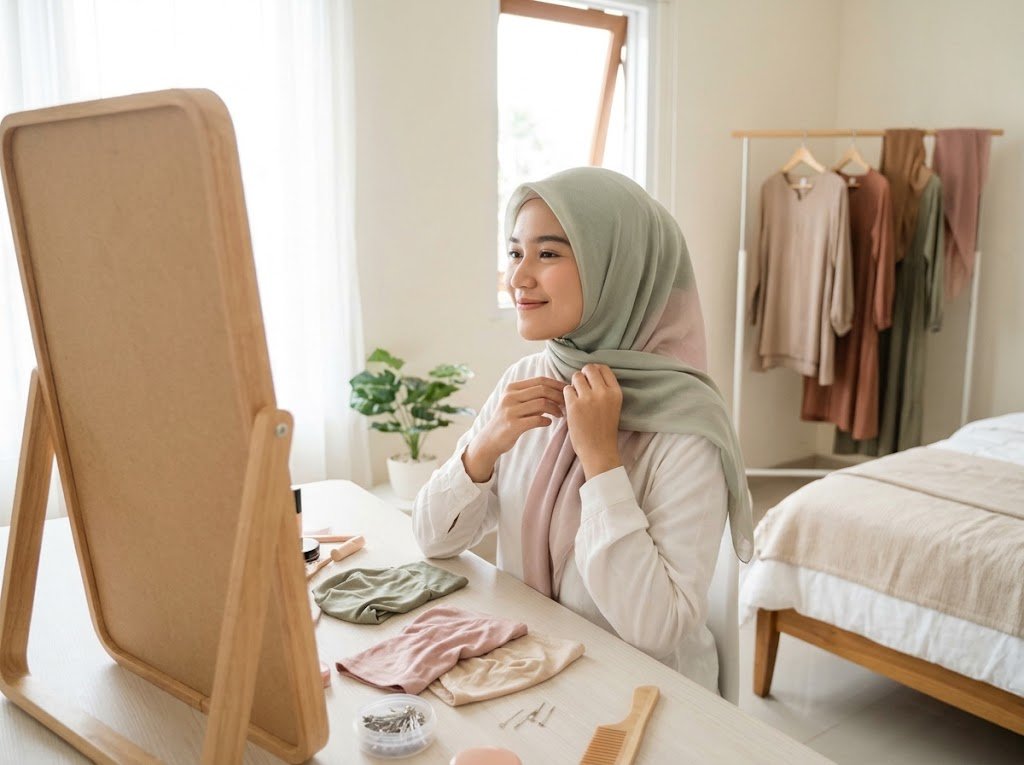 Panduan Memulai Hijrah Berhijab yang Nyaman: Tips Menjaga Istiqomah dan Padu Padan Modest Elegan - Featured