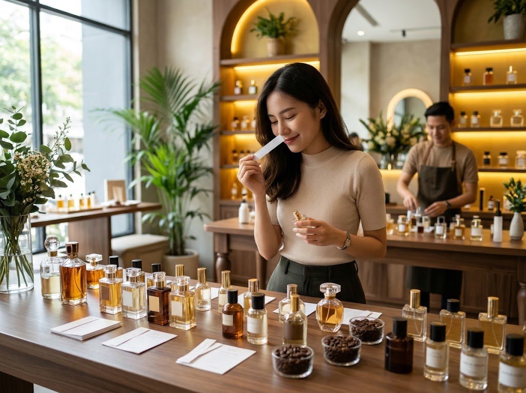 Panduan Menemukan Aroma Parfum Personal (Signature Scent): Cara Memilih, Titik Semprot, dan Tips Tahan Lama - Featured